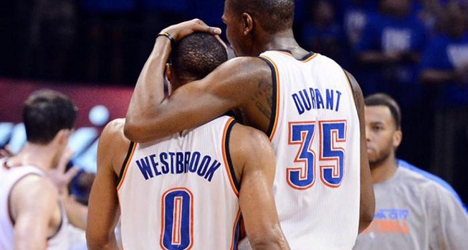 Russell Westbrook y Kevin Durant
