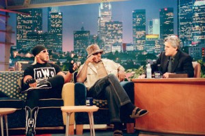 Hogan y Rodman con Jay Leno